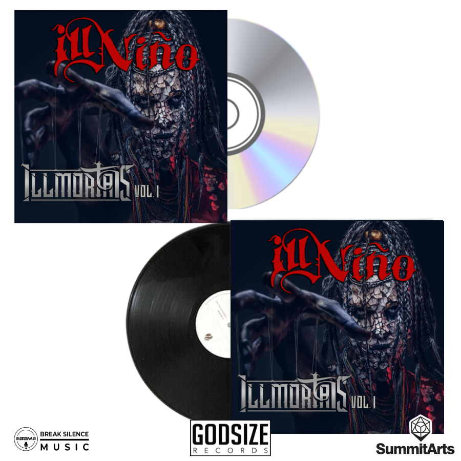 ILL NINO - illmortals Vol. 1 Pre Order CD and Vinyl Bundle w/ * FREE SIGNED POSTER! *
